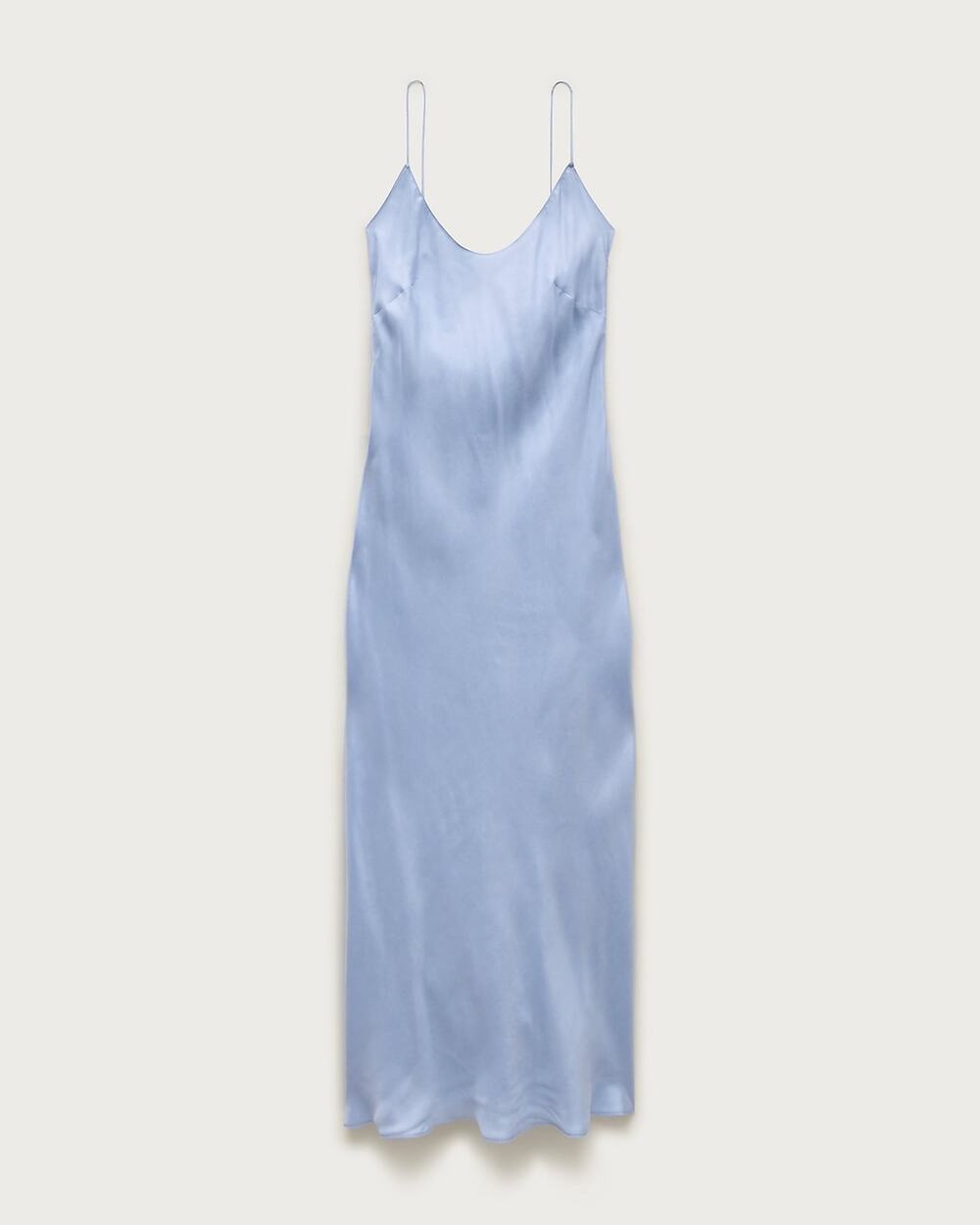J. Crew Women's Petite Gwyneth Slip Dress Cupro Blend Sky Blue Size 4P NWT